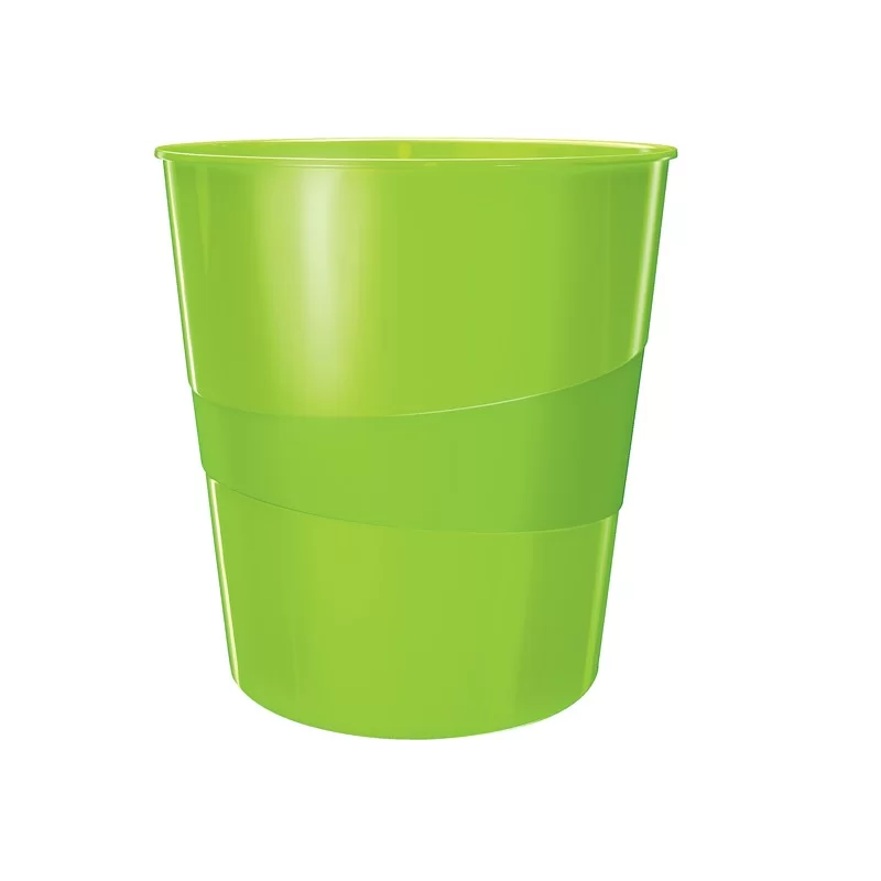 Cestino gettacarte WOW verde lime 15LT LEITZ