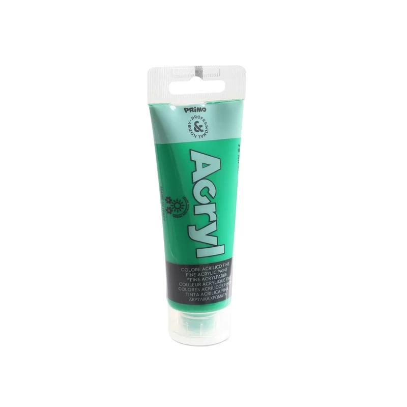 Colore Acryl fine tubo da 75ml verde brillante 610 Primo