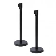 1 Colonnina segnapercorso NERA con nastro 250cm NERO BB Economy (Conf.2)