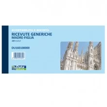Blocco ricevute generiche madre-figlia 100 copie 10x21,5cm DU160100000 (Conf.5)