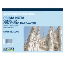 Blocco prima nota cassa/iva c/conto dare-avere 50/50copie autor. DU16832C000