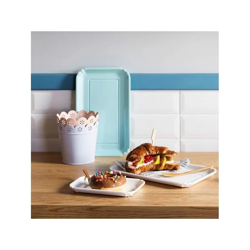 Vassoio bignE' in melamina 17,5X11cm bianco Leone