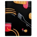PortamenU' F.to A4 24,6x31,6cm Linea Spaghetti - nero (Conf.3)
