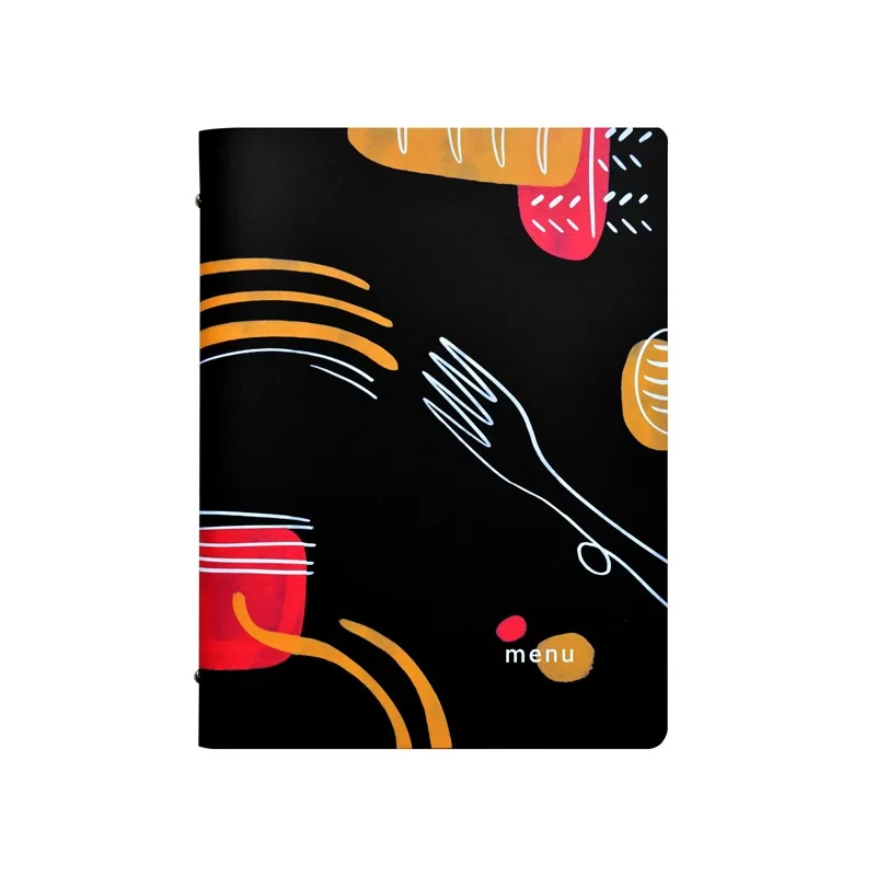 PortamenU' F.to A4 24,6x31,6cm Linea Spaghetti - nero (Conf.3)