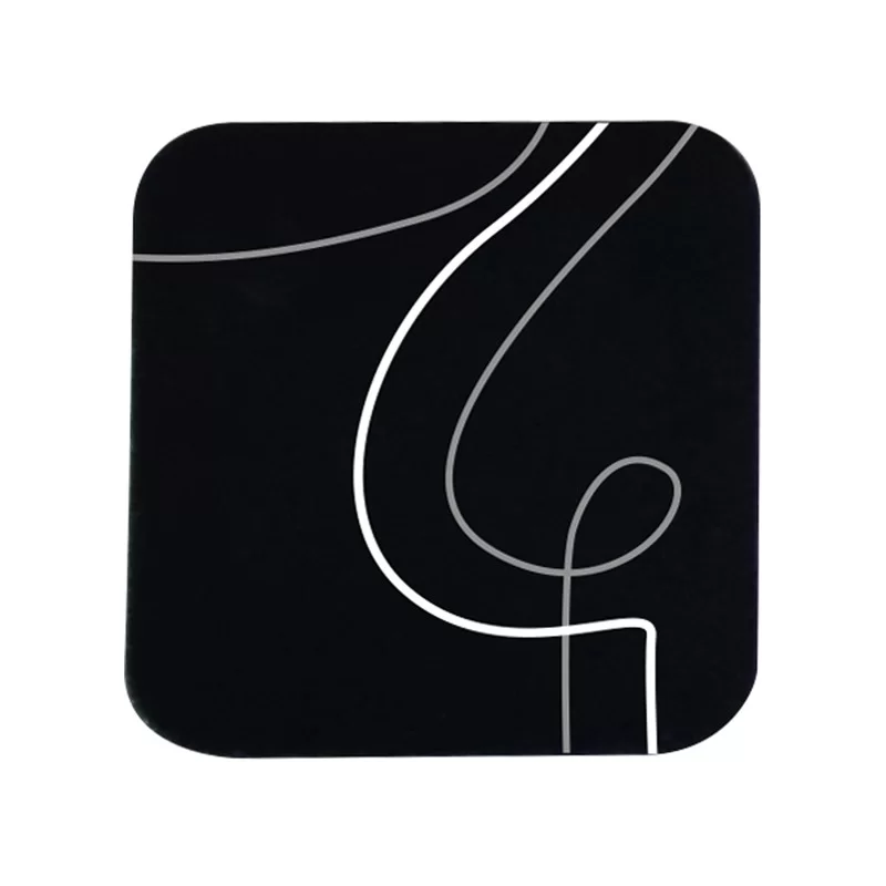 Sottobicchiere 10x10cm Linea Linee - nero (Conf.6)