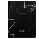 PortamenU' F.to A4 24,6x31,6cm Linea Linee - nero (Conf.3)