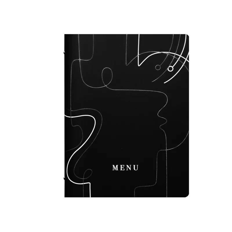 PortamenU' F.to A4 24,6x31,6cm Linea Linee - nero (Conf.3)