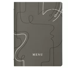 PortamenU' F.to A4 24,6x31,6cm Linea Linee - grigio (Conf.3)