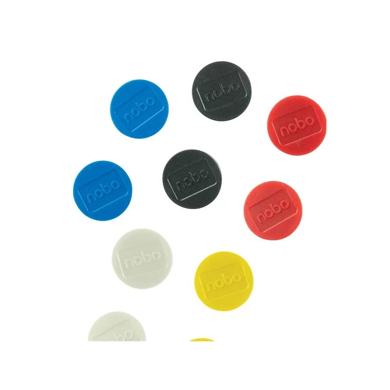 10 Magneti Ø32mm colori assortiti Nobo