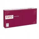 100 tovaglioli carta 25x25cm 2 Veli Bordeaux Fato