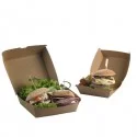 50 Scatole per hamburger in carta kraft 16x16x9cm Street Food Leone FUORI CATALOGO