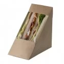 100 Scatole per Sandwich in carta kraft 12,3x7,2x12,3cm Street Food Leone FUORI CATALOGO