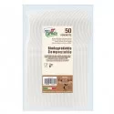 50 Forchette avorio in Estabio Dopla Green art. 03903