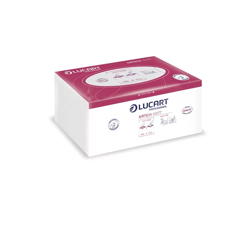 100 Panni Beauty piegati 43x77cm per estetisti e parrucchieri Airtech Lucart