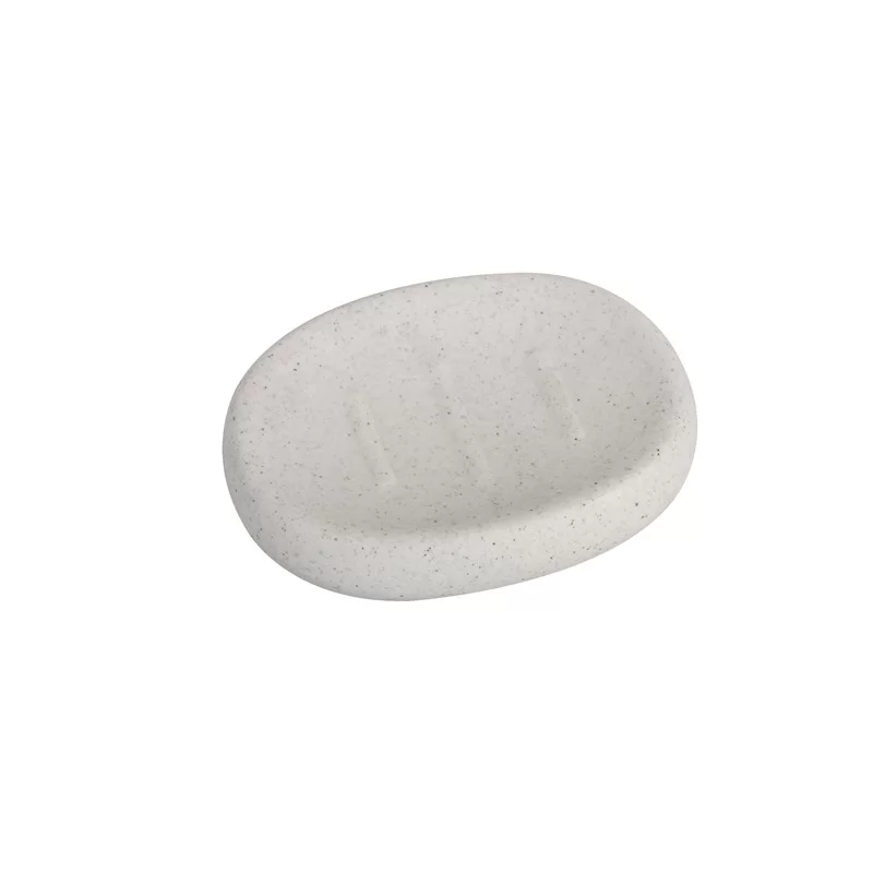 Portasapone bianco linea Stone