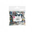 Busta 1000 pz Gemme Kristall tonde diam. 6/10 mm in colori assortiti DECO