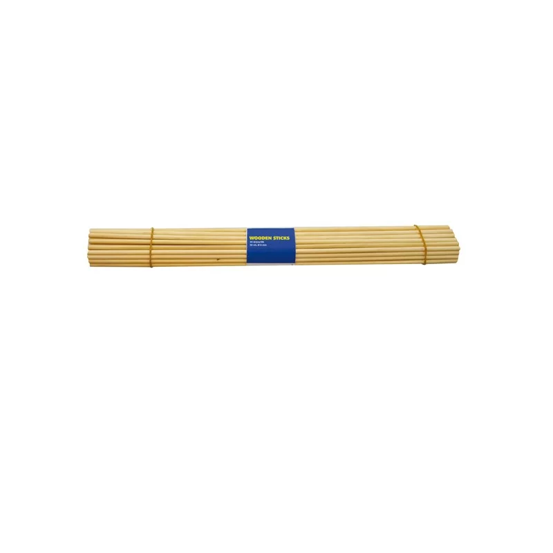 Set 50 pz bastoncini in legno colore naturale dim. 40cm x diam. 4mm DECO