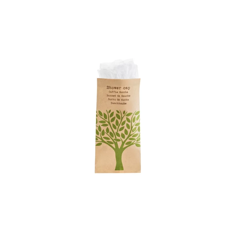 Confezione da 50 cuffie doccia imbustate Linea Cortesia Natura