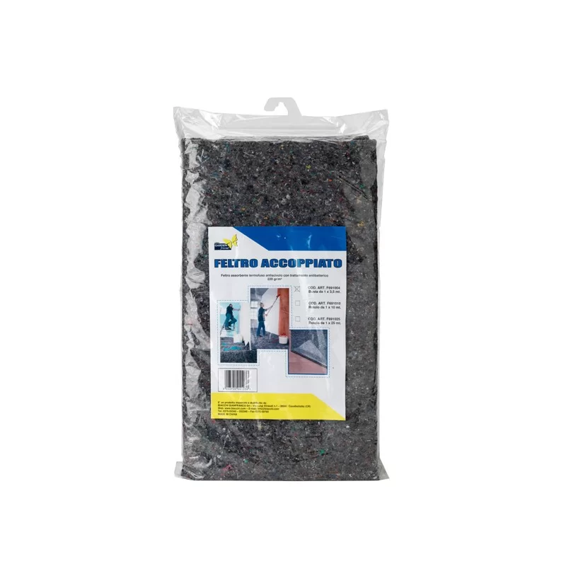 Feltro Accoppiato con antiscivolo 1x3,5m