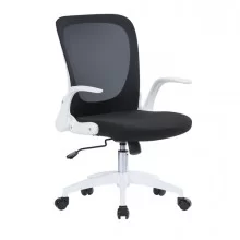 Seduta operativa Jackson struttura bianca rete nera c/bracc. FUORI CATALOGO