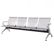 Panca attesa a 4 posti in acciaio Grigio FUORI CATALOGO