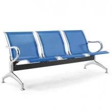 Panca attesa a 3 posti in acciaio Blu FUORI CATALOGO