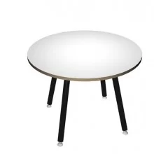 Tavolo riunione tondo Ø100cm Bianco Skinny Metal