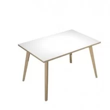 Scrivania 120x80xH74,4cm Rovere/Bianco Woody