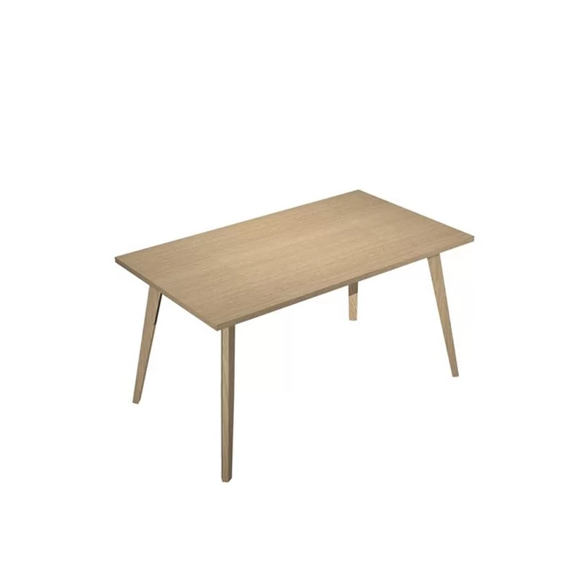 Scrivania 140x80xH74,4cm Rovere/Rovere Woody