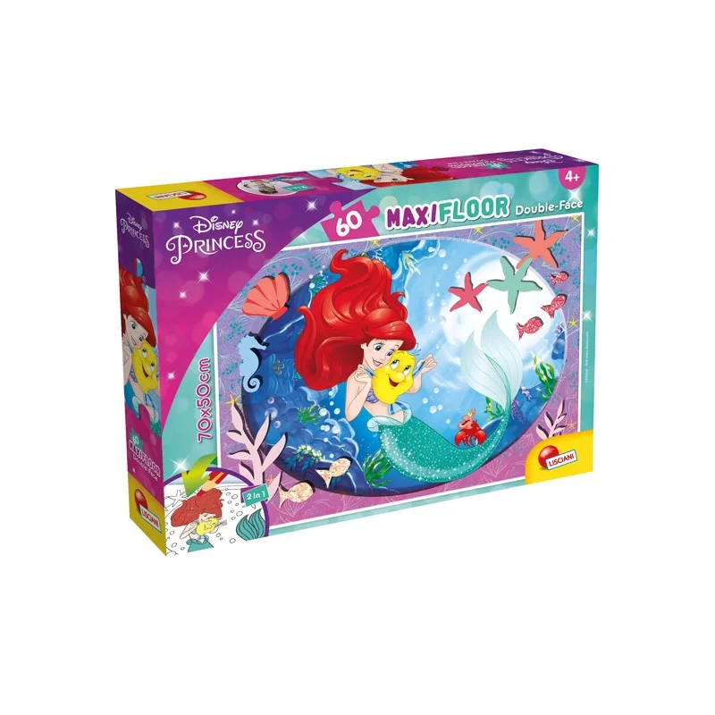 Puzzle Maxi 60pz "Disney Little Mermaid" Lisciani FUORI CATALOGO