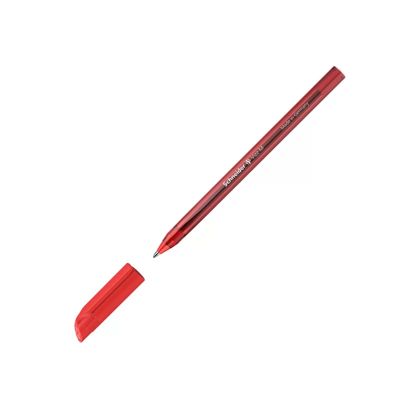 Penna a sfera Vizz c/cappuccio punta M rosso Schneider (Conf.10)
