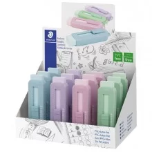 Gomma a scorrimento Staedtler® eraser involucro colori pastello assortiti (Conf.12)