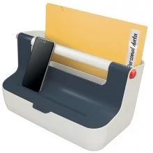 Cassetta portaoggetti con maniglia grigio Cosy Leitz FUORI CATALOGO