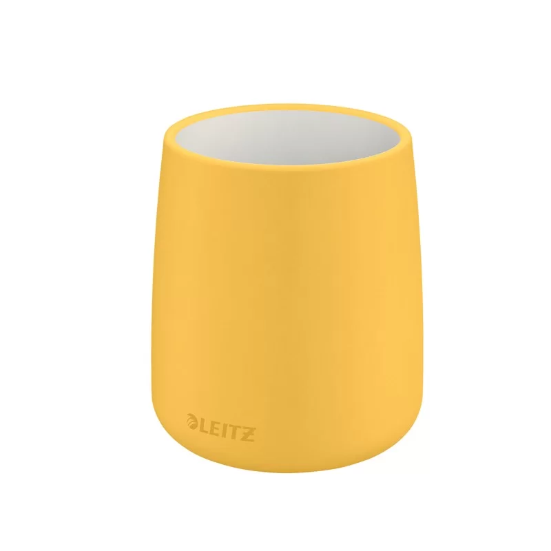 Porta penne in ceramica Giallo Cosy Leitz FUORI CATALOGO