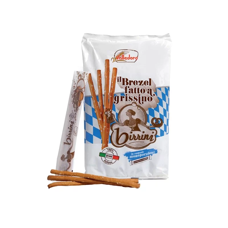 Grissini Birrini multipack 240gr (13 monoporzioni) Valledoro (Conf.10)