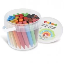 Secchiello 48 pastelli a cera Jumbo Ø13mm 85mm 12colori PRIMO