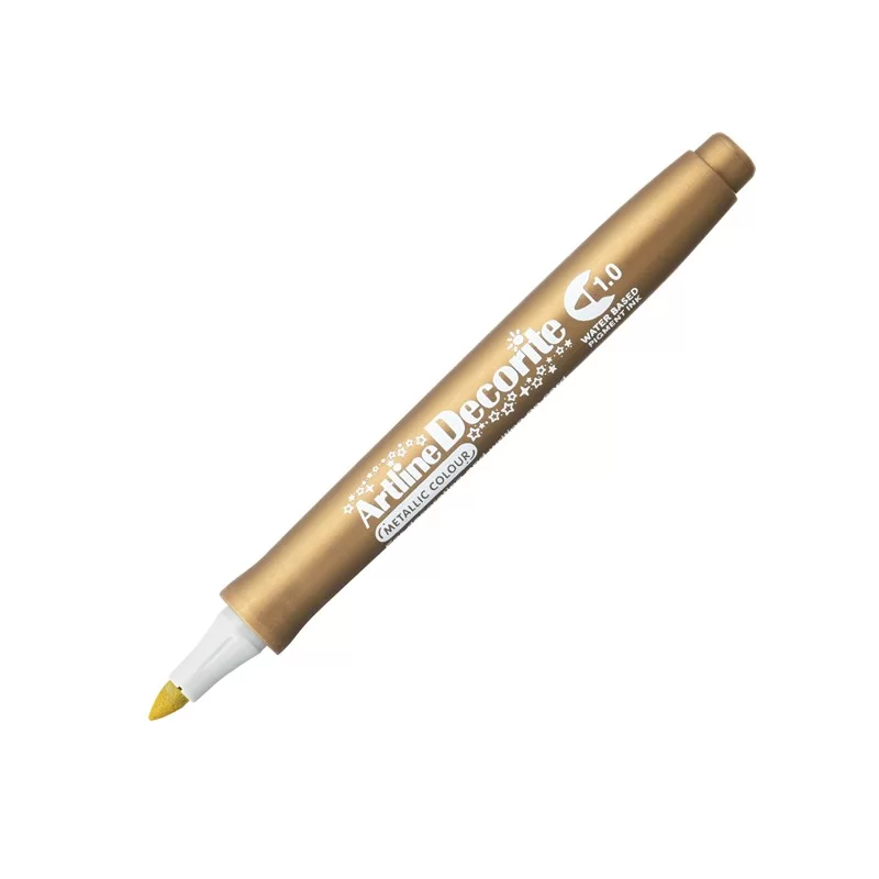 Marcatore Decorite punta tonda 1.0mm oro Artline