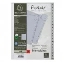 Intercalare Alfabetico in PP riciclato A-Z grigio A4 Exacompta