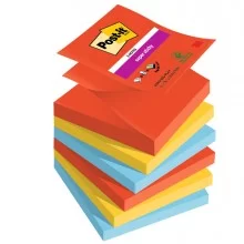 Cf. 6pz blocco 90foglietti Post-it® Super Sticky Z-Notes 76x76mm R330-6SS-PLAY