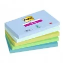 Cf. 5pz blocco 90fg. Post-it® Super Sticky 76x127mm 655-5SS- OAS Oasis