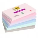 Cf. 6pz blocco 90foglietti Post-it® Super Sticky 76x127mm 655-6SS-SOUL Soulful