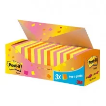 VALUE PACK 21+3 BLOCCO 100fg Post-it® colori assortiti 76x76mm 72GR 654-NP24 FUORI CATALOGO