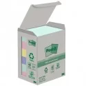 Cf. 6pz blocco 100fg. Post-it® Notes Green 38x51mm 653-1GB NATURAL
