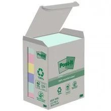 Cf. 6pz blocco 100fg. Post-it® Notes Green 38x51mm 653-1GB NATURAL