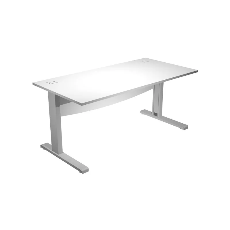 Scrivania operativa fianchi a L metallo 140x80cm L73cm bianco AgorA' Basic