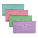 Buste con bottone PPL PASTEL Formato 9,9x21cmcolori ass. Favorit (Conf.30)