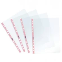 25 Buste forate c/ banda rosa Pastel 22X30cm Favorit