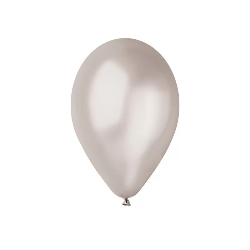 Busta 16 palloncini Ø26cm metal argento Big Party
