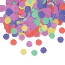 Busta coriandoli in carta Ø2cm colori assortiti Big Party