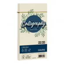 25 buste Calligraphy Nature CRUSH 90gr 110x220mm alga FAVINI
